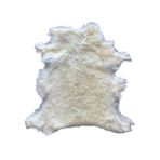 Naturel Uzun Tüylü Koyun Postu Beyaz 60 X 50 Cm