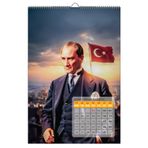 NATURELBASIM 2026 ATATÜRK DUVAR TAKVİMİ - 33X48 cm