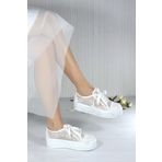 Naturelmoda Nicole Kadın Beyaz Converse Gelin Ayakkabısı 312f