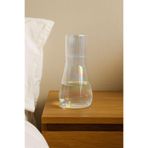 naturelove Lüsterli Borosilikat Cam Bardaklı Başucu Sürahisi 1000 ML Şeffaf