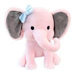 NatureMan Fil pelüş hayvanlar – Kawaii pelüş hayvanlar, bebekler, genç erkekler, kız çocukları için, pelüş hayvanlar, hediyeler, çocuk odası, oda dekorasyonu için ideal, 25 cm (pembe)