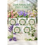 naturepower Doğal Krem Koltuk Altı Deodorantı Ter Kokusu Önleyici Çiçek Kokuları Deneme Seti ( Gül,yasemin,menekşe,lavanta,la vie) 25 ml x 5 Adet