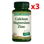 Nature's Bounty Calcium Magnesium Zinc D3 3x100 Tablet