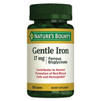 Nature's Bounty Gentle Iron Ferrous 17 mg 60 Kapsül