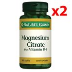 Nature's Bounty Magnesium Citrate with Vitamin B6 2x60 Kaplet