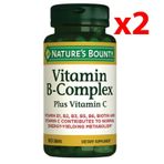 Nature's Bounty Vitamin B Complex Plus Vitamin C 2x60 Tablet
