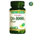Nature's Bounty Vitamin D3 1000 IU 10x100 Kapsül