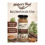 NATURES FOOD Keçiboynuzu Unu 150 Gr Cam Şişe Katkısız Doğal İçerik
