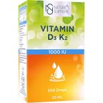 Nature's Supreme 20 ml Damla Vitamin D3 + K2 Sıvı Formda 500 Damla İçeren Vitamin ve Mineral Takviyesi