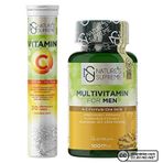 Nature's Supreme Multivitamin for Men 100 Kapsül + Vitamin C + Zinc 20 Efervesan Tablet