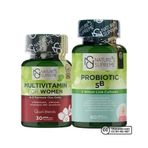 Nature's Supreme Multivitamin for Women 30 Kapsül + Probiotic 5B 60 Kapsül