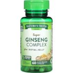 Nature's Truth Nature's Truth, Süper Ginseng Kompleksi + Arı Sütü, 60 Hızlı Salımlı Kapsül - Aromasız