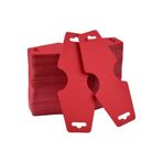 naturevo 100 Adet Kırmızı Küpe Kartı 5x12 cm Takı Stand Kartı Küpe Sunum Kartı Takı Etiketi