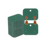 naturevo 150 Adet Küpe Kartı Kraft Yeşil Takı Sergileme Kartı 4x5 cm Küpe Standı Takı Sunum Kartı Delikli Küpe Etiketi