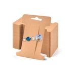 naturevo 80 Adet Kraft Saç Tokası Sergileme Ve Paketleme Kartı 300 gr Kalın Karton 6,3*10 cm