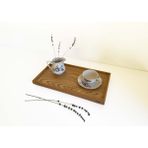 Naturi Recta 45X25 cm Tepsi, Servis ve Sunum Tepsi, Mutfak Çay-Kahve Tepsisi, Ahşap Düzenleyici