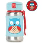 Naturion Zoo Pipetli Paslanmaz Çelik Suluk 350 ml Baykuş