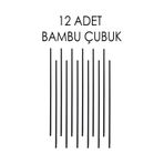 Naturix 20 cm 12'li Siyah Doğal Oda Kokusu Bambu Çubuğu