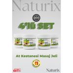 Naturix At Kestanesi Masaj Jeli 500 Ml 4'lü Set Ferahlatıcı ve Rahatlatıcı Özellikler