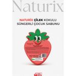 Naturix Çilek Şekilli Süngerli Çocuk Sabunu 130GR - 1 Adet