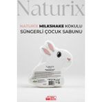 Naturix Çilekli Milkshake Kokulu Tavşan Görünümlü Süngerli Çocuk Sabunu 130 gr - 1 Adet