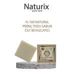 Naturix Pirinç Tozu Sabunu 125 gr | Cilt Beyazlatıcı Ve Peeling Etkili Doğal Sabun