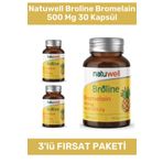 NatuWell Broline Bromelain 500 mg 3x30 Kapsül