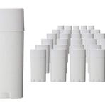 NATUWORLD 12 ADET 4,5 g Oval Dudak Balsamı Tüpleri Beyaz Plastik Boş Oval Deodorant Konteynerleri Ruj Balsamı Tüpleri Konteynerleri Kendin Yap Pastel Boya Ruj için Kapaklı Dudak Parlatıcı Şişe, Beyaz, 4.5g