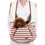 NATUYA Köpek Sling Taşıyıcı Yavru Köpek Taşıyıcı, Ayarlanabilir Pet Ön Askı Taşıyıcı Sırt Çantası Seyahat Çantası, Alt Ped, Küçük Köpek Kedi Köpek Seyahat Yürüyüş Kamp için Evcil Hayvan Taşıyıcı