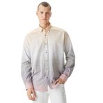Nautica Erkek Bej Classic Fit Uzun Kollu Renk Bloklu Gömlek-W45404T.2BE S