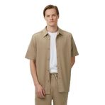 Nautica Erkek Bej Regular Fit Kısa Kollu Gömlek-W55521T.1FS S