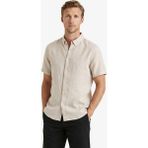 Nautica Erkek Bej Regular Fit Kısa Kollu Keten Gömlek W65100T.1PS - 1PS-Bej