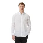 Nautica Erkek Beyaz Regular Fit Keten Gömlek-W65101T.1BW L