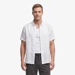 Nautica Erkek Beyaz Regular Fit Kısa Kollu Gömlek-W65416T.1BW XXL