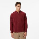 Nautica Erkek Bordo Classic Fit Gömlek - 6DA-Bordo - 2XL