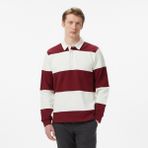 Nautica Erkek Bordo Regular Fit Çizgili Sweatshirt K65373T.6BR - 6BR-Bordo