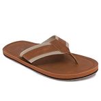 Nautica Erkek Clifford Parmak Arası Terlik, Bronz/Haki, 9 Medium US