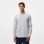 Nautica Erkek Gri Classic Fit Çizgili Gömlek - 0HF-Gri