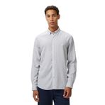 Nautica Erkek Gri Classic Fit Çizgili Gömlek-W55407T.0HF S