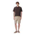 Nautica Erkek Kahverengi Regular Fit Keten Şort-B65232T.2CA 36