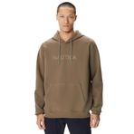 Nautica Erkek Kahverengi Standart Fit Kapüşonlu Sweatshirt-K37226T.3BB L