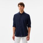 Nautica Erkek Lacivert Classic Fit Gömlek - 4NV-Lacivert - XL