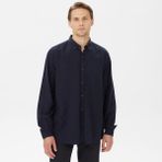 Nautica Erkek Lacivert Classic Fit Gömlek W37232T.4NV - XS - 4NV-Lacivert