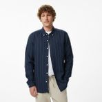 Nautica Erkek Lacivert Regular Fit Çizgili Gömlek W65421T.4NV - 4NV-Lacivert - S
