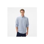 Nautica Erkek Mavi Classic Fit Çizgili Gömlek