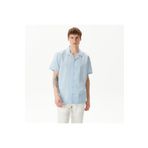 Nautica Erkek Mavi Classic Fit Kısa Kollu Gömlek