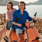 Nautica Erkek Mavi Classic Fit Uzun Kollu Keten Gömlek