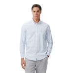 Nautica Erkek Mavi Regular Fit Çizgili Gömlek-W65541T.4CY L