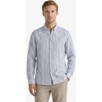 Nautica Erkek Mavi Regular Fit Çizgili Keten Gömlek W65451T.4DX - 4DX-Mavi - 2XL