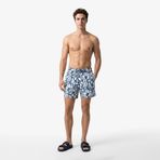 Nautica Erkek Mavi Regular Fit Desenli Deniz Şortu-T55120T.4BX L